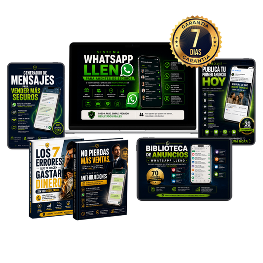 Sistema WhatsApp Lleno para Agentes de Seguros